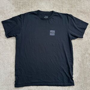 Lost Black Tee with Subtle Graphic